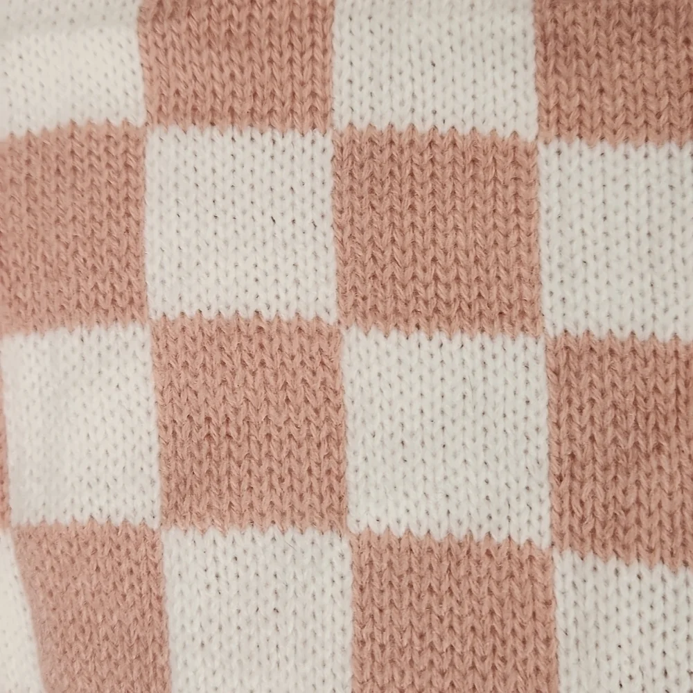 Just Polly New York Pink Check Sweater Vest - Picture 4 of 5